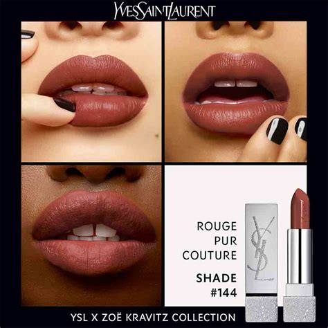 yves saint laurent x zoe kravitz rouge pur couture lipstick|Best & Worst of YSL x Zoe Kravitz Rouge Pur Couture Lipsticks.